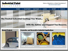 Tablet Screenshot of industrialpaintsolutions.com